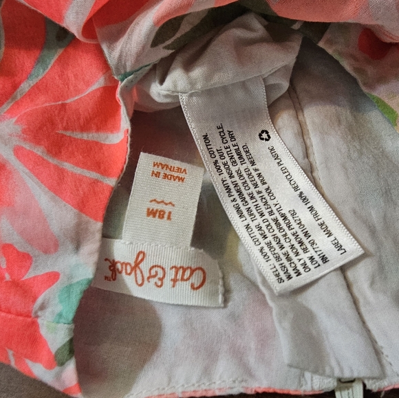 BOGO🎀Bright Neon Floral Dress- Sz 18M - Picture 4 of 4